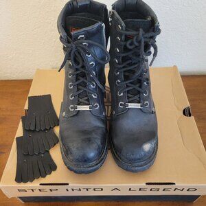 Harley Davidson Logger Inside Zip 8" Black Boot - Womens - 7.5M